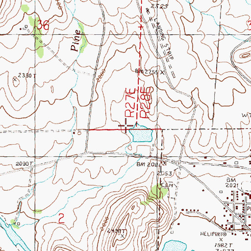 Topographic Map of Thomas Cavender Reservoir, OR