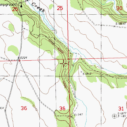 Topographic Map of Pitch Log Spring, OR