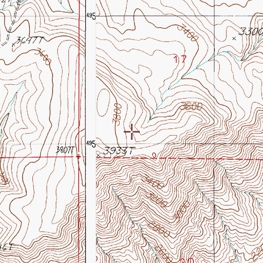 Topographic Map of Densley Spring, OR