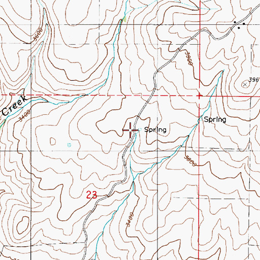 Topographic Map of Magpie Spring, OR