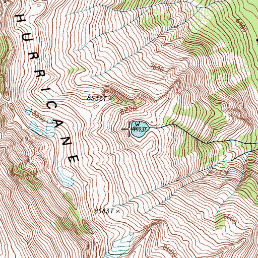 Topographic Map of Granite Lake, OR