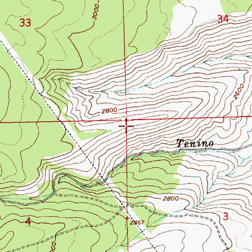 Topographic Map of Squeeksville Spring, OR