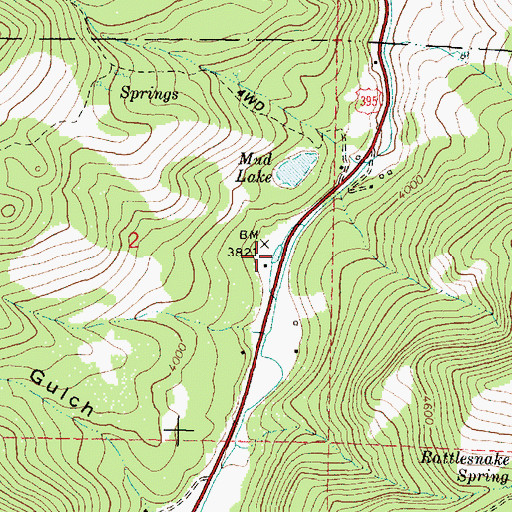 Topographic Map of Guernsey Pond, OR