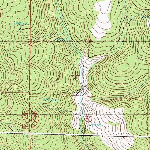 Topographic Map of Sand Creek, OR
