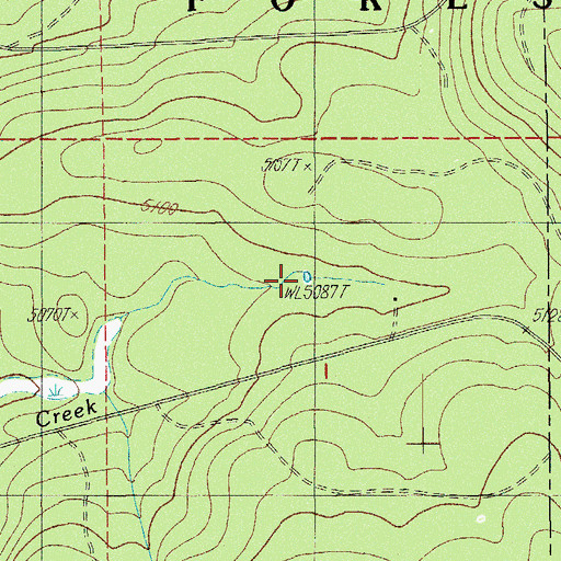 Topographic Map of Manley Reservoir, OR
