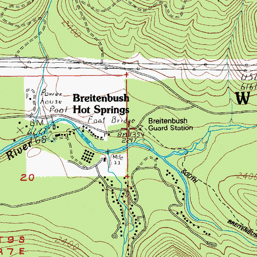 Topographic Map of Breiten Guard Station, OR