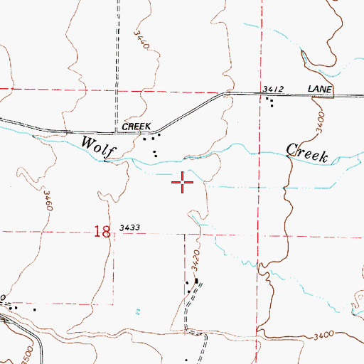 Topographic Map of Moody Ditch, OR