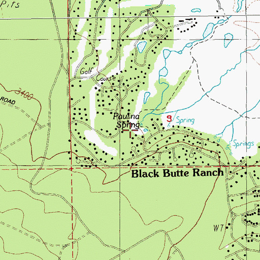 Topographic Map of Paulina Spring, OR