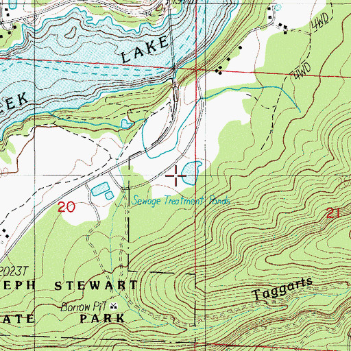 Topographic Map of Peyton Reservoir, OR