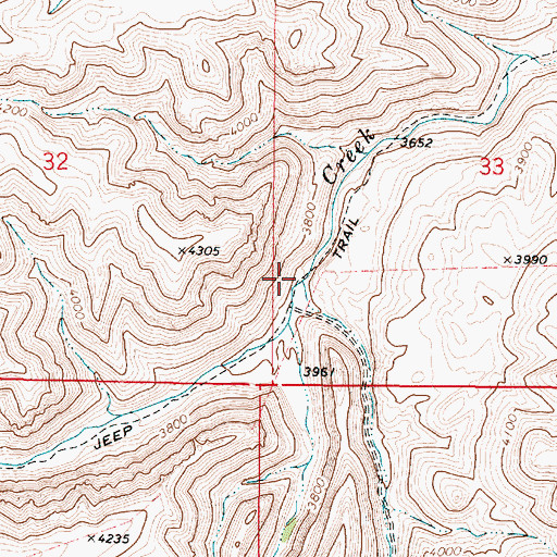Topographic Map of Alder Creek, OR