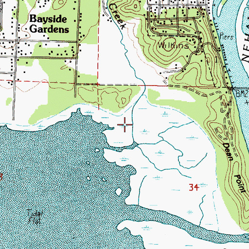 Topographic Map of Alder Creek, OR