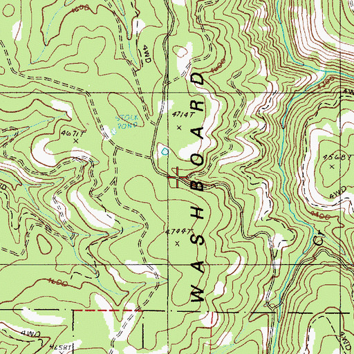 Topographic Map of Alder Spring, OR