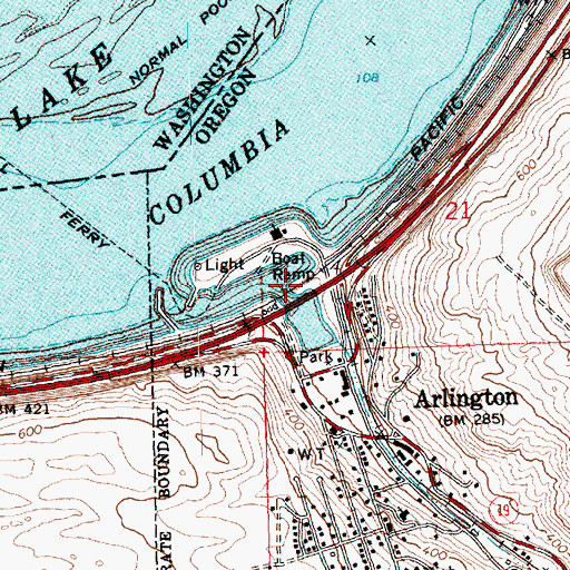 Topographic Map of Alkali Canyon, OR