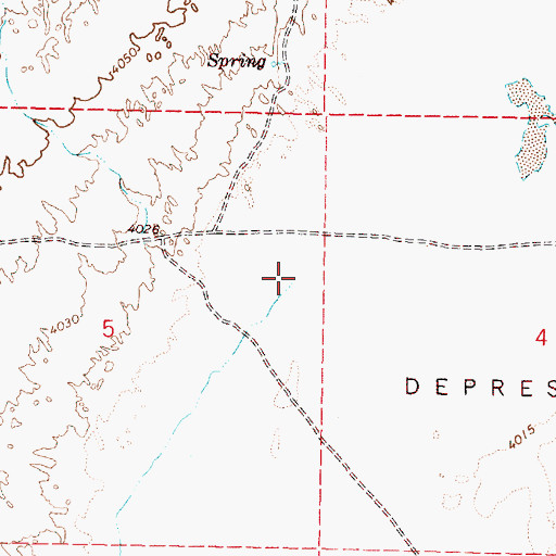 Topographic Map of Alvord Creek, OR