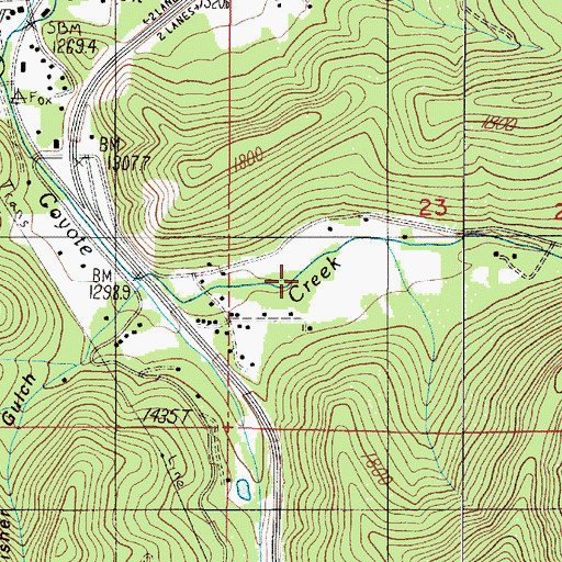 Topographic Map of Aman Ranch Placer, OR