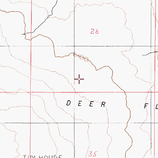 Topographic Map of Deer Flat, OR