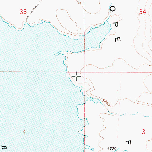 Topographic Map of Antelope Flat, OR