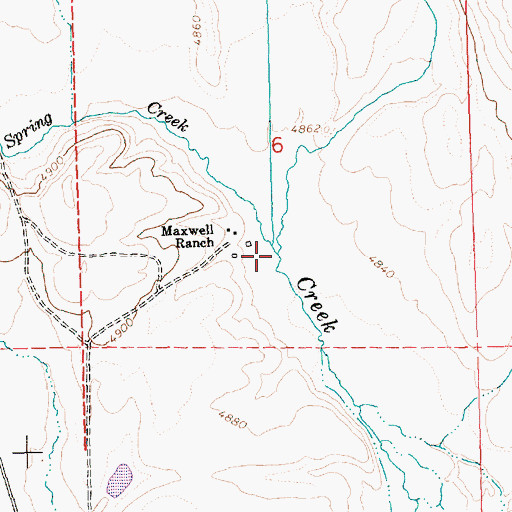Topographic Map of Antone Creek, OR