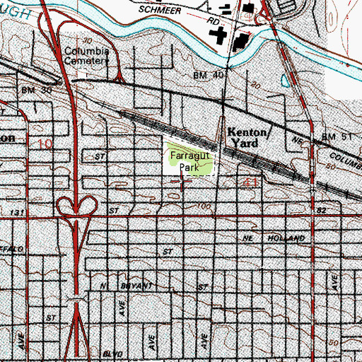 Topographic Map of Applegate Elementary School (historical), OR