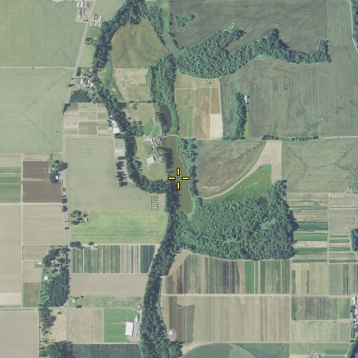 Aerial/Satellite Image of Aquatic Gardens, OR