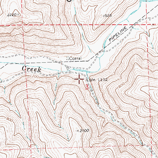 Topographic Map of Armstrong Canyon, OR