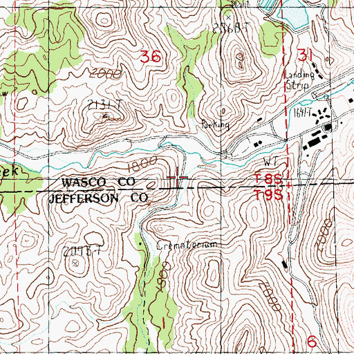 Topographic Map of Arrastra Canyon, OR