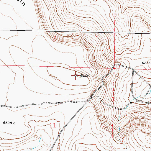 Topographic Map of Bald Mountain, OR