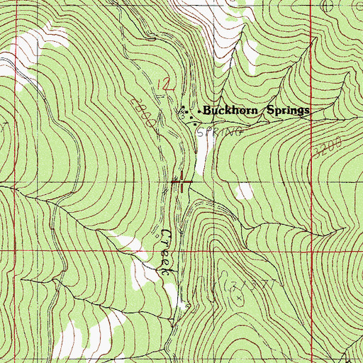 Topographic Map of Baldy Creek, OR