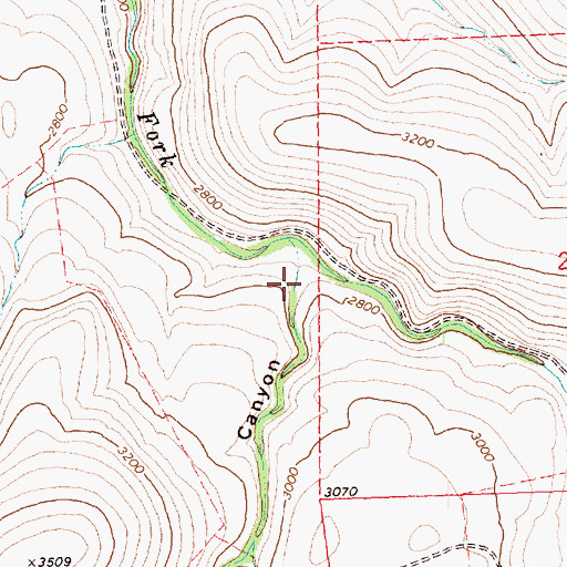 Topographic Map of Bales Canyon, OR