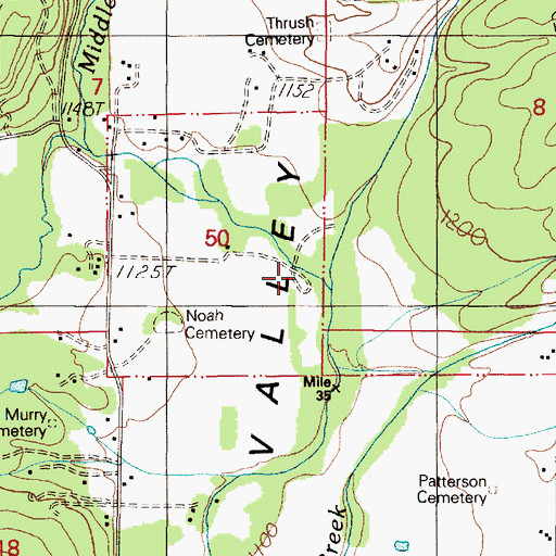 Topographic Map of Bar Creek, OR