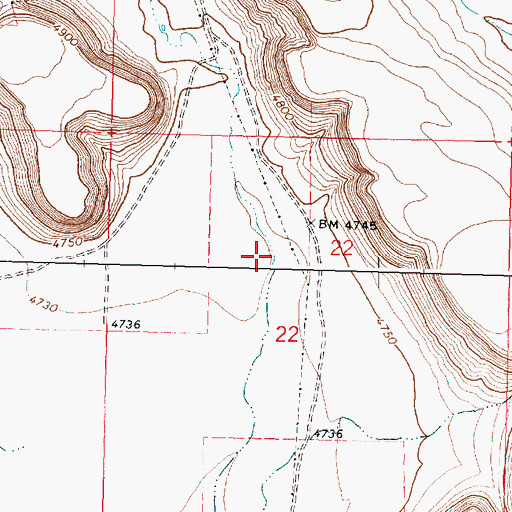 Topographic Map of Barber Canyon, OR