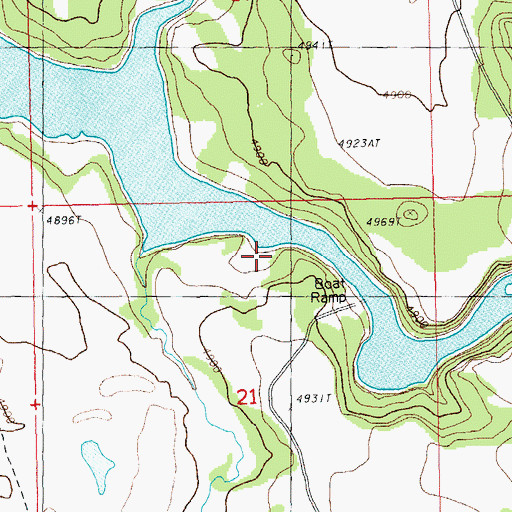 Topographic Map of Barnes Valley Creek, OR