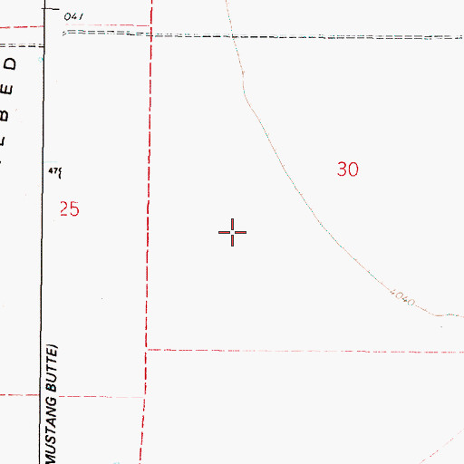 Topographic Map of Barren Valley, OR