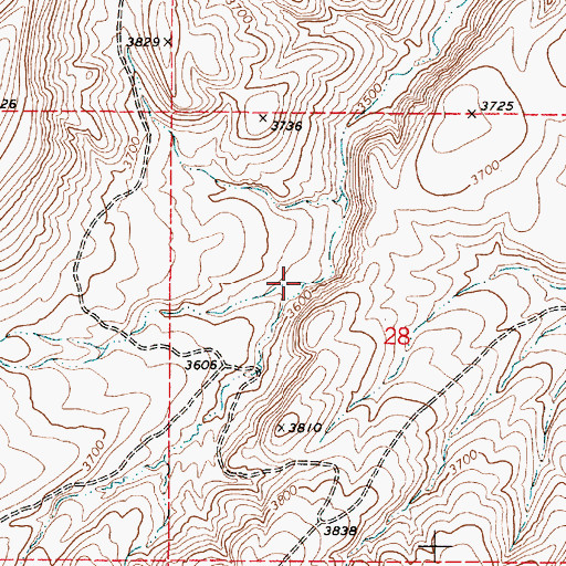 Topographic Map of Basin Gulch, OR