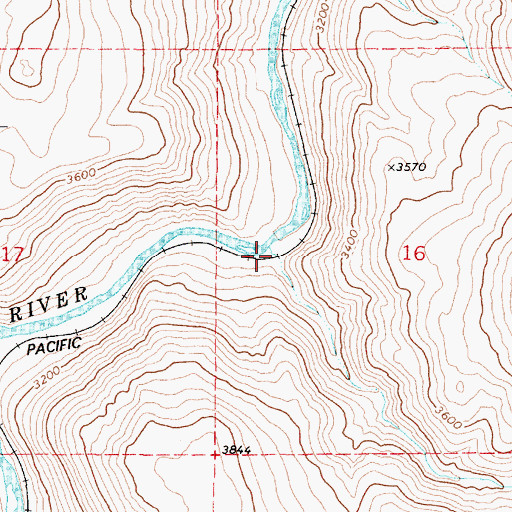 Topographic Map of Basque Canyon, OR