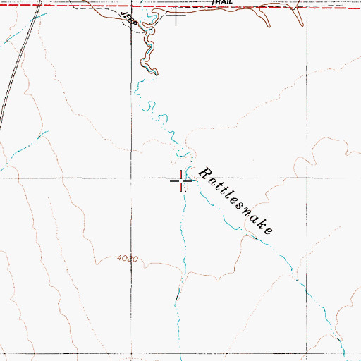 Topographic Map of Battle Creek, OR