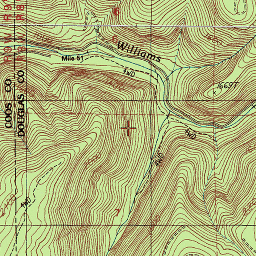Topographic Map of Bear Gulch, OR