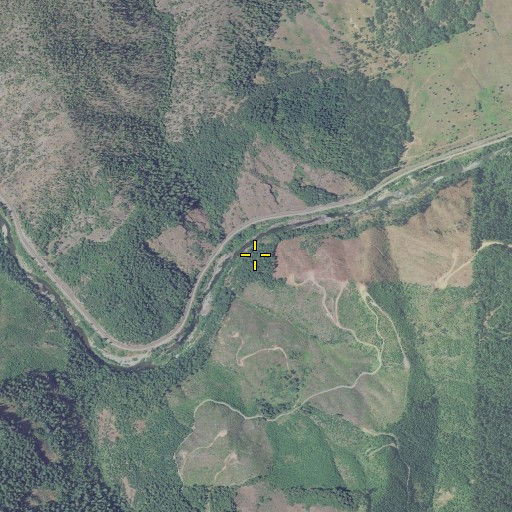 Aerial/Satellite Image of Beatty Creek, OR
