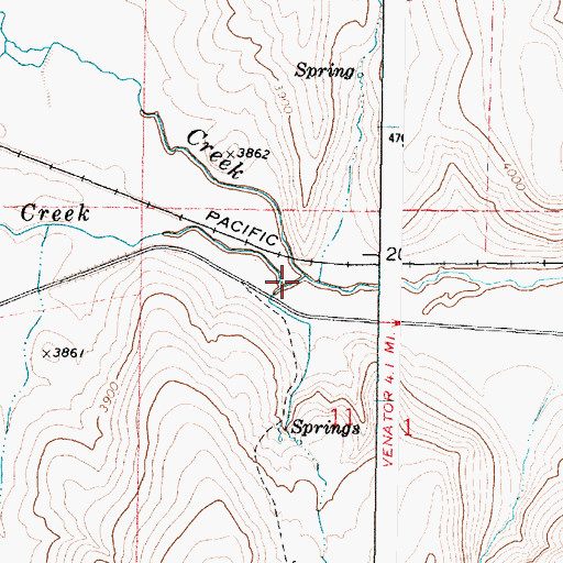 Topographic Map of Beaver Creek, OR