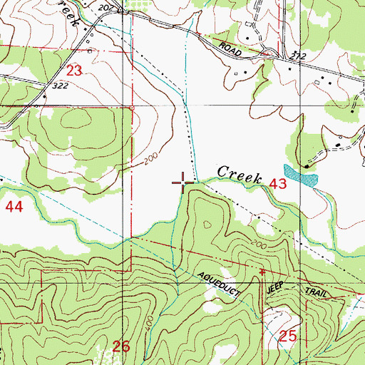 Topographic Map of Beaver Creek, OR