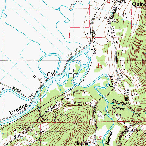 Topographic Map of Beaver Creek, OR