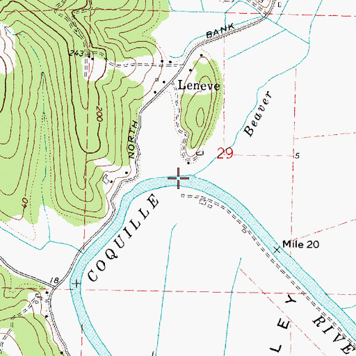Topographic Map of Beaver Slough, OR