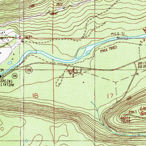 Topographic Map of Belknap Camp, OR