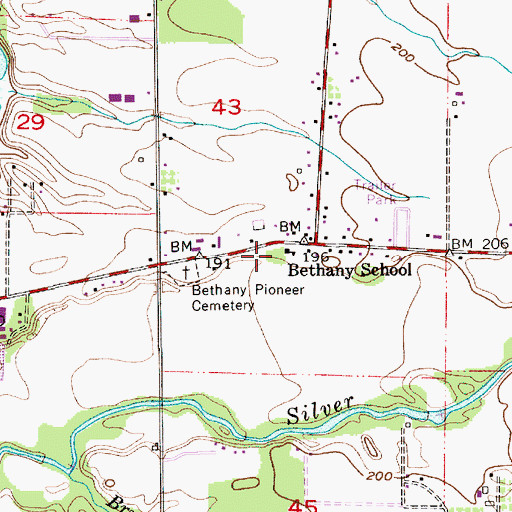 Topographic Map of Bethany Charter School, OR
