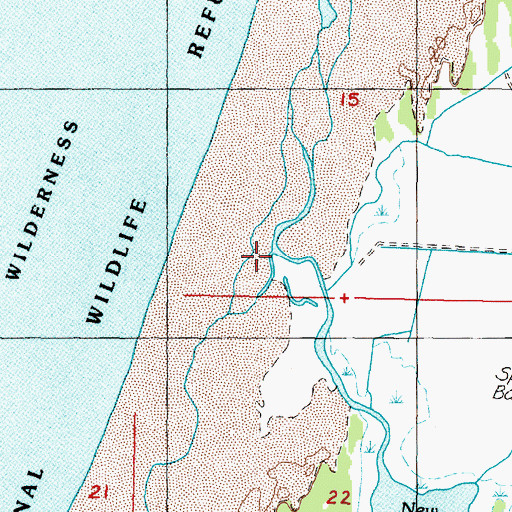 Topographic Map of Bethel Creek, OR