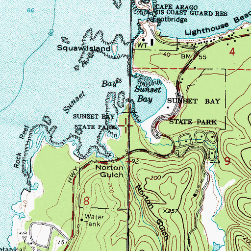 Topographic Map of Big Creek, OR