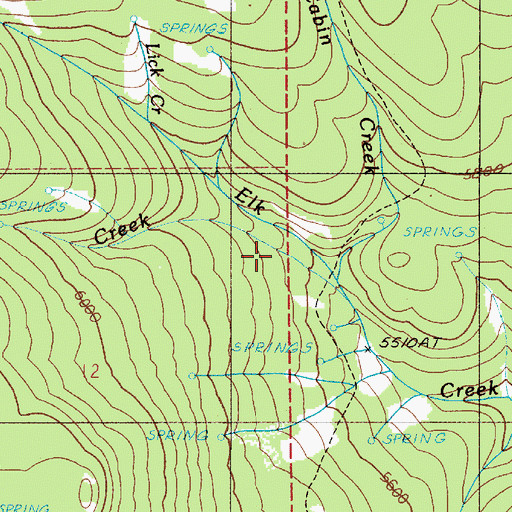 Topographic Map of Big Elk Creek, OR