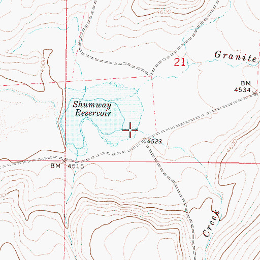Topographic Map of Big Granite Creek, OR