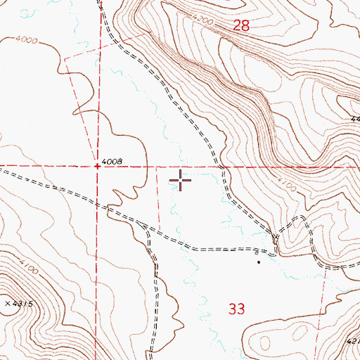 Topographic Map of Big Gulch, OR