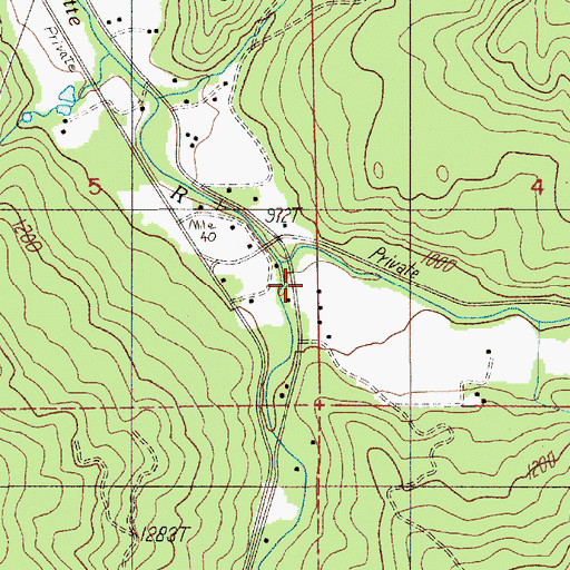 Topographic Map of Big River, OR